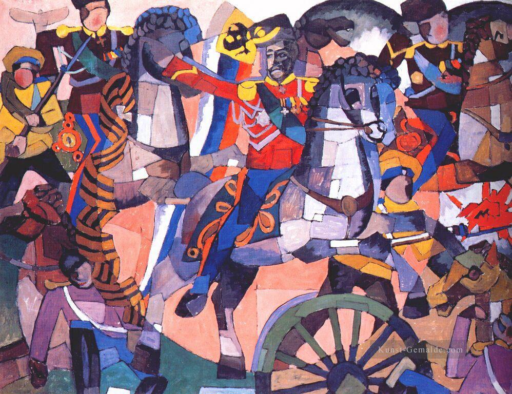 Sieg Schlacht 1914 Aristarkh Vasilevich Lentulov Kubismus abstrakt Ölgemälde